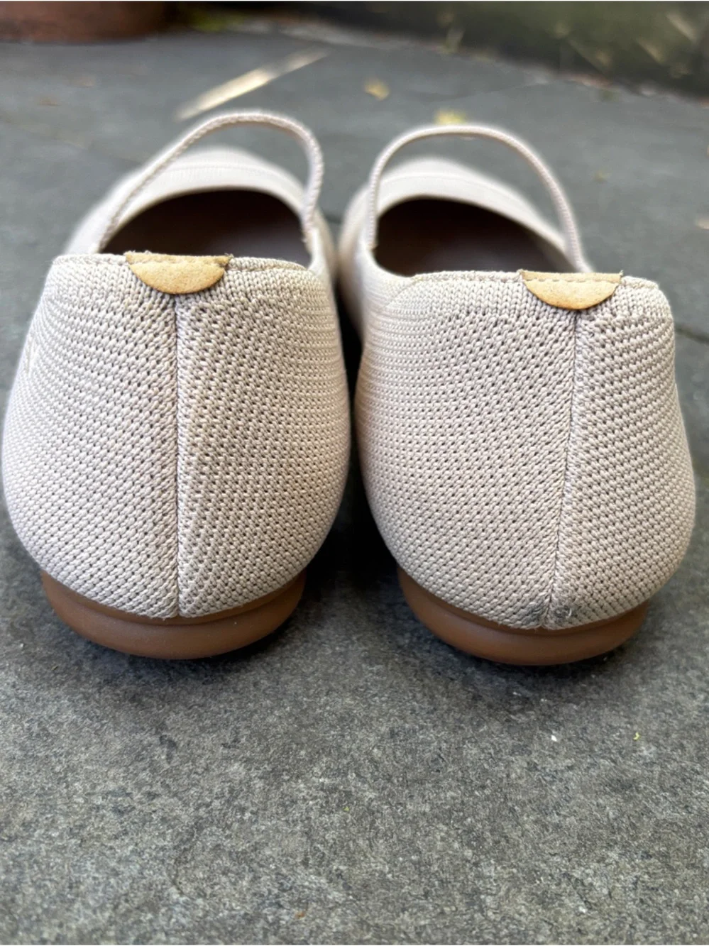 VIVAIA Women's Light Beige (nude) almond toe Mary Jane flats - Picture 4 of 10